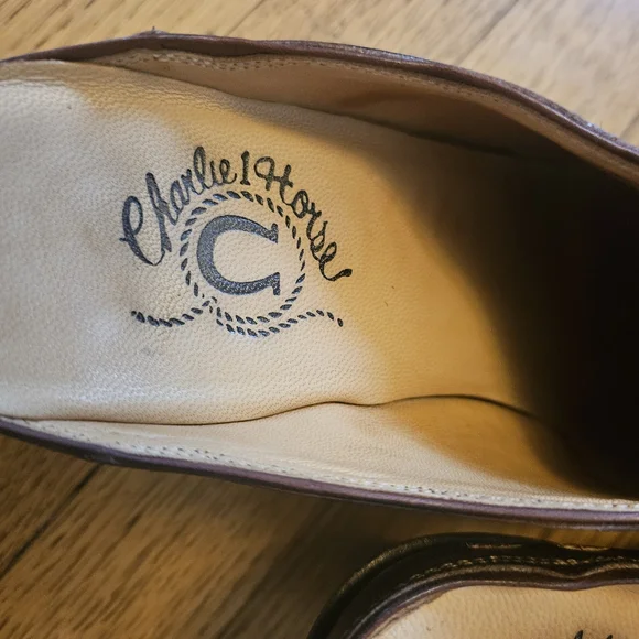 Charlie 1 Horse Leather Mules Size 7 - Picture 4 of 6